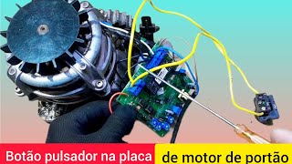 Como acionar motor de portão usando placa peccinin mais botoeira com contatos normalmente abertos [upl. by Selie]