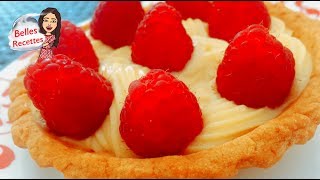 ❤️ TARTELETTES AUX FRAMBOISES  SIMPLE ET RAPIDE  BELLES RECETTES [upl. by Ennaecarg]