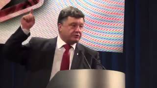 Poroshenko quotTheir children will hole up in the basements  this is how we win the warquot ENG SUBS [upl. by Carilla975]