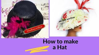 How to make a Sinamay Hat part 2  DIY Hat making [upl. by Euell]