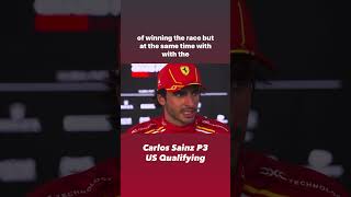 Carlos Sainz US GP Qualifying Interview carlossainz f1 formula1 f1interviews formulaone [upl. by Cirred144]