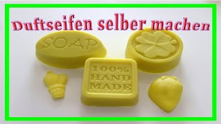 DIY  Selber SEIFE machen  GeschenkIdee  Ohne Lauge [upl. by Nnawaj]