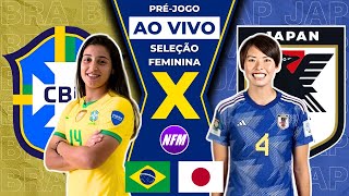 🇧🇷 BRASIL X JAPÃO 🇯🇵  OLÍMPIADAS  SELEÇÃO FEMININA  PRÉJOGO AO VIVO COM IMAGENS DO ESTÚDIO [upl. by Akkimat]