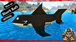 How to SHARKS with frickin LAZERS raft build ark basebuilding gaming [upl. by Lleryd124]