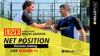 LIVE PADEL SESSION  Learn from Mauri Andrini  Yannik Mann DE Premium guest [upl. by Nnyledam]