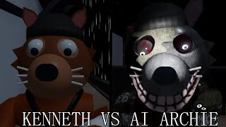 Kenneth Vs Ai Archie  Piggy The VHS Archives Clip by PixelnyanXD [upl. by Kimbell837]