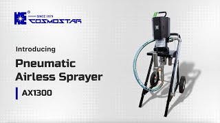 Introduction to Cosmostar Pneumatic Airless Sprayer AX1300 [upl. by Rabah]