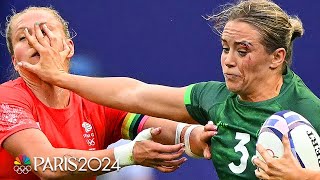 Beast Mode womens rugby sevens hits hard at the Paris Olympics  NBC Sports [upl. by Inva]