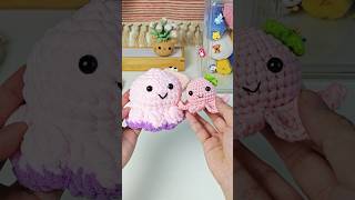 Crochet Reversible Octopus with Me🐙💕 Funny Double Face Octopus Crochet Plush Toy Easy to Crochet [upl. by Howlend]