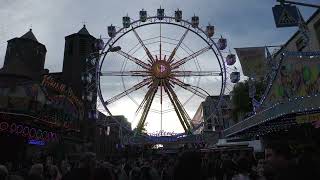 Riesenrad Willenborg  AußenansichtOffride Memmingen  Jahrmarkt 2023 [upl. by Jillie]