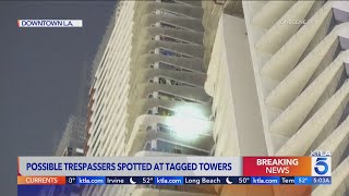 Police respond to Oceanwide Plaza in downtown Los Angeles after reports of possible trespassers [upl. by Aham]