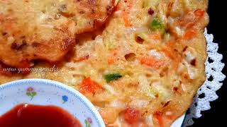 Quick Cabbage Breakfast Recipe  Dosa and Easy BreakfastEvening Snacks Recipe 2021 [upl. by Rica]