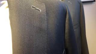 Blue Sharkskin and Mid Grey Solaro by Vitale Barberis Canonico [upl. by Aneetak]