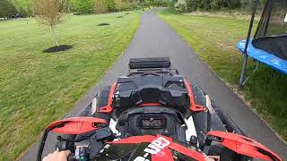 CanAm 570 Xmr Top Speed Test [upl. by Eedyah664]