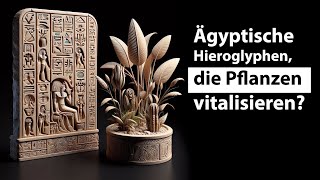 Ägyptische Hieroglyphen die Pflanzen vitalisieren [upl. by Atilek775]