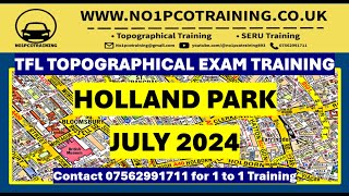 HOLLAND PARK TFL TOPOGRAPHICAL SKILLS ASSESSMENT JULY 2024 TFL TOPOGRAPHICAL EXAM [upl. by Brynn567]