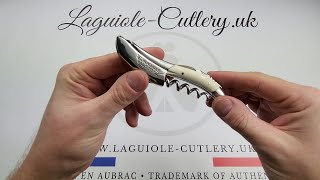 Laguiole Sommelier Corkscrew Mammoth Ivory  Laguiole UK [upl. by Cara]