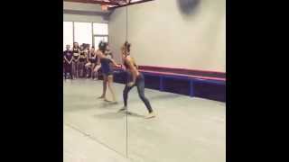 Maddie Ziegler Doing A Jazz Combo With Maddison Cubbage [upl. by Cherianne148]