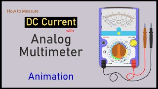 how to check DC current with analog multimeter  how to measure DC current with analog multimeter [upl. by Aneerehs]