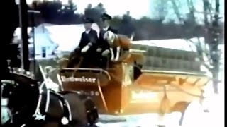 Budweiser Winter Clydesdales Commercial 1977 [upl. by Assirod]