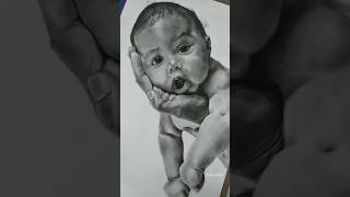 Charcoal medium Baby 😎😁art [upl. by Hughmanick]