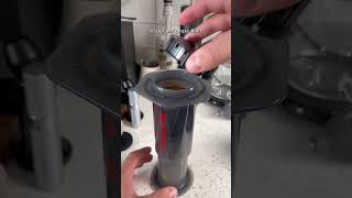 Making a latte using an aeropress coffee [upl. by Zebe]