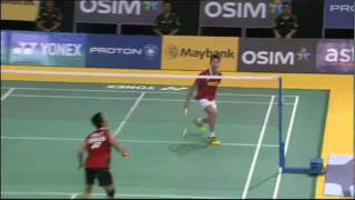 QF  MS  Lee Chong Wei vs Taufik Hidayat  2012 Maybank Malaysia Open [upl. by Nnylekoorb]