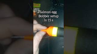 15 SEC Salmon Egg Bobber River Fishing Setup bobberdown salmonfishing riverfishing troutfishing [upl. by Alliuqet]