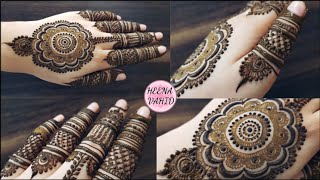 New stylish mandala henna design 14  heena vahid [upl. by Terhune]