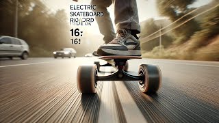 Electric Skateboard Road Test Speed Thrills and RealLife Ride [upl. by Enidualc]