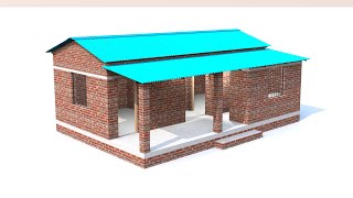 tin set house design  home design simple village patra  house design with tin roof [upl. by Harpp157]