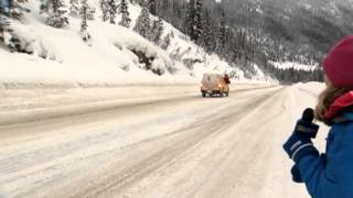 Triggered avalanche caught on camera in BCs Kootenay Pass [upl. by Romy]