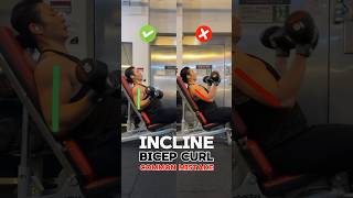 Incline Bicep Curl A Common Mistake [upl. by Nylsoj]