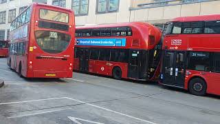 Buses at Hammersmith Bus station [upl. by Hannaj]