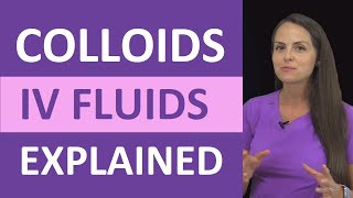 Colloids IV Fluid Types Explained Nursing NCLEX Review Fluid amp Electrolytes [upl. by Joshua]