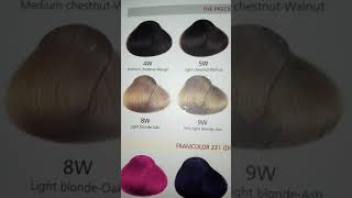 framesi shade card full information about hair colour [upl. by Quillan679]