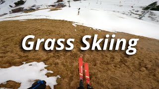 My First Time Skiing Grass Winter 15 [upl. by Nabatse]