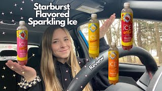 Lets Review the Sparkling Ice Starburst Flavored Drinks  Orange Lemon Cherry and Strawberry [upl. by Turk83]