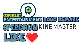 Zinkia Entertainment Logo Remake Speedrun KineMaster Like ❤️ [upl. by Estis]