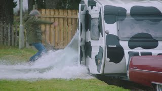 Hammond and Clarkson prank May  Caravan Prank  The Grand Tour S4 E3 Lochdown 2021 [upl. by Aip]