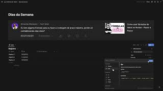 Como calcular somente dias úteis no Notion Fórmula  Passo a Passo [upl. by Nairoc]