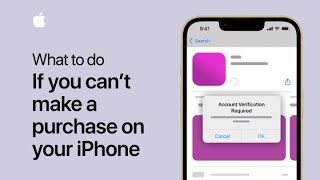 What to do if you can’t make a purchase on your iPhone  Apple Support [upl. by Aenotna]