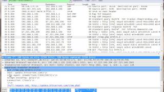 Showing You How To Figure out Bittorrent Behavior With Wireshark [upl. by Doug]