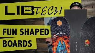 2018 Lib Tech Fun Shaped Snowboards  Overview  TheHousecom [upl. by Rraval]