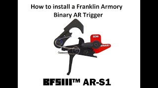 LTs Casting  AR binary trigger installation 582023 [upl. by Ealasaid839]