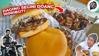 BURGER MEWAH MOTOVLOGGER 500K SUB DEN DIMAS [upl. by Hal]