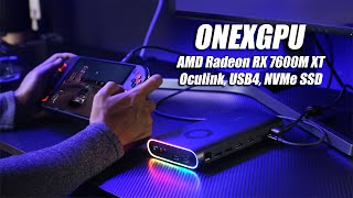 This New OCULINK eGPU Is Insane USB4NVMe ONEXGPU HandsOn First Look [upl. by Atiral543]