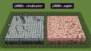 1000x vindicator vs 1000x piglin 231 [upl. by Atilrep]