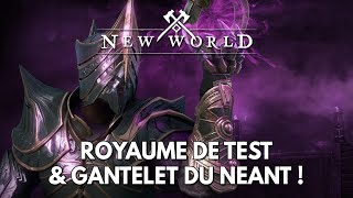 New World Infos FR  Royaume de Test amp Gantelet du Néant [upl. by Niamor]