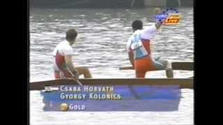 Atlanta OLymic at 1996 Men C2 final 500m [upl. by Aihsyak]